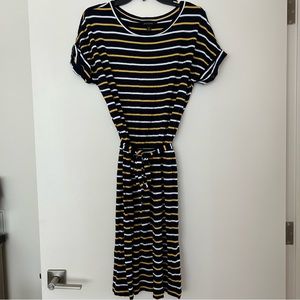 Banana Republic Petite Stripe T-shirt Dress